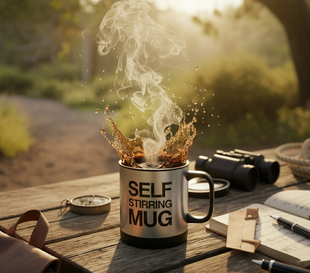 SELF STIRRING MUG