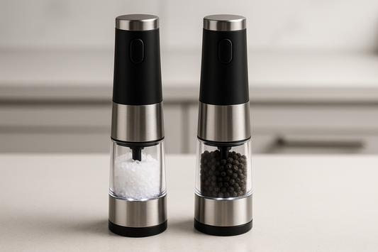 Electric Salt And Pepper Grinder Set